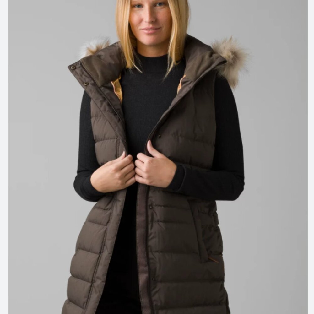 prAna Shiroma Vest Olive Size Large Gently Used